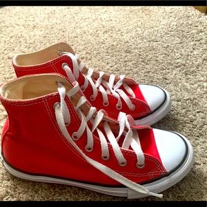 Red high top converse